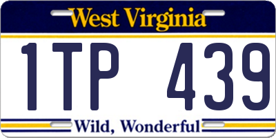 WV license plate 1TP439