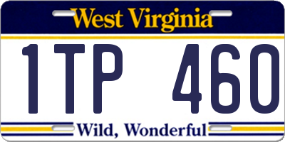 WV license plate 1TP460