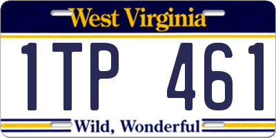 WV license plate 1TP461