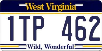 WV license plate 1TP462