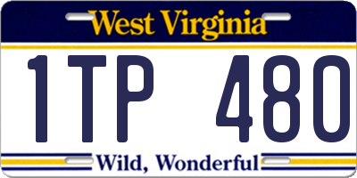 WV license plate 1TP480