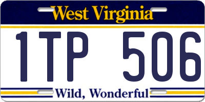WV license plate 1TP506