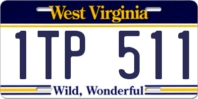 WV license plate 1TP511