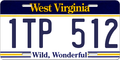 WV license plate 1TP512