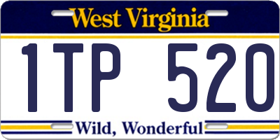 WV license plate 1TP520