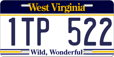 WV license plate 1TP522