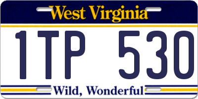 WV license plate 1TP530