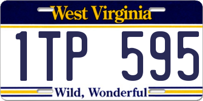 WV license plate 1TP595