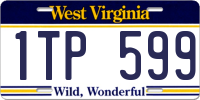 WV license plate 1TP599