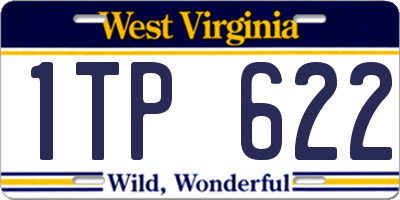 WV license plate 1TP622