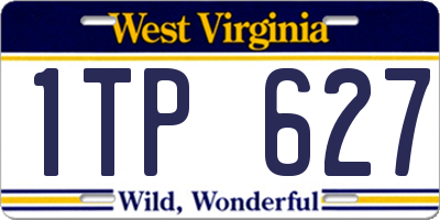 WV license plate 1TP627
