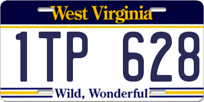 WV license plate 1TP628