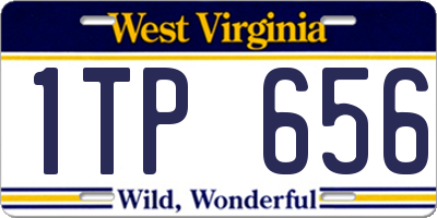 WV license plate 1TP656
