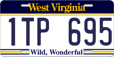 WV license plate 1TP695