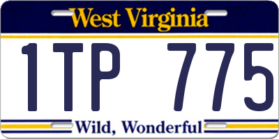 WV license plate 1TP775