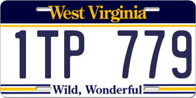 WV license plate 1TP779