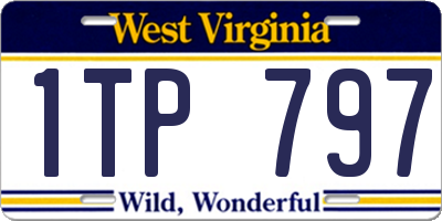 WV license plate 1TP797