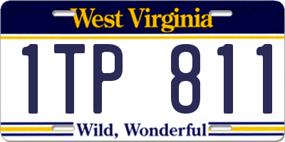 WV license plate 1TP811
