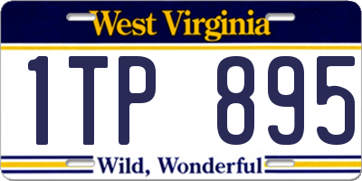 WV license plate 1TP895