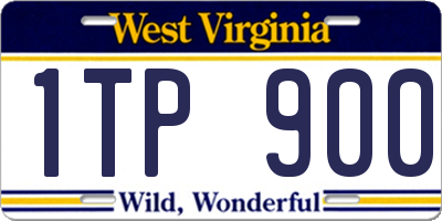 WV license plate 1TP900