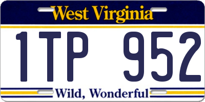WV license plate 1TP952