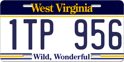 WV license plate 1TP956