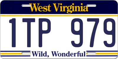WV license plate 1TP979