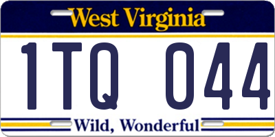 WV license plate 1TQ044