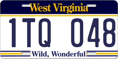 WV license plate 1TQ048