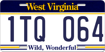 WV license plate 1TQ064
