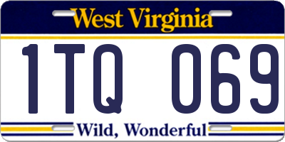 WV license plate 1TQ069