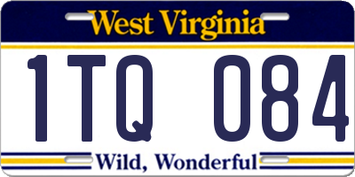 WV license plate 1TQ084
