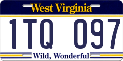 WV license plate 1TQ097