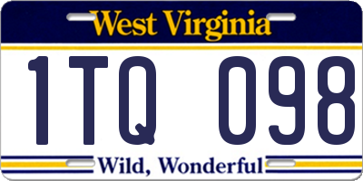 WV license plate 1TQ098