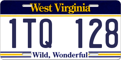WV license plate 1TQ128