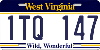 WV license plate 1TQ147