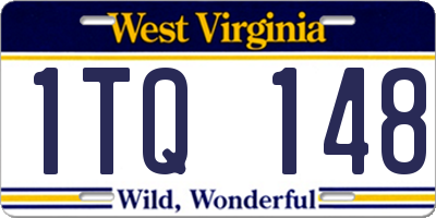 WV license plate 1TQ148