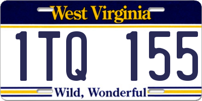 WV license plate 1TQ155