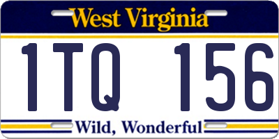 WV license plate 1TQ156
