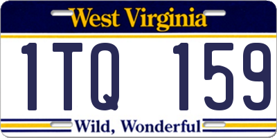 WV license plate 1TQ159