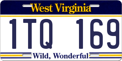 WV license plate 1TQ169