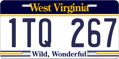 WV license plate 1TQ267