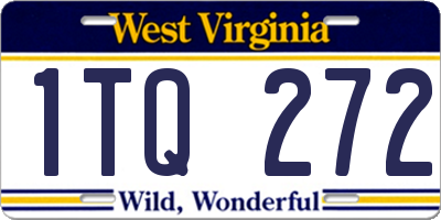 WV license plate 1TQ272