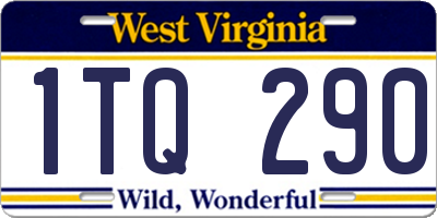 WV license plate 1TQ290