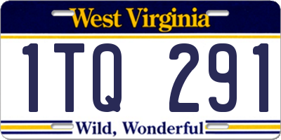 WV license plate 1TQ291