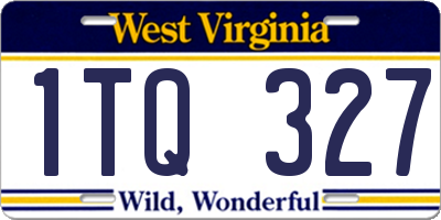 WV license plate 1TQ327