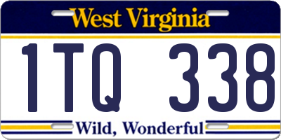 WV license plate 1TQ338