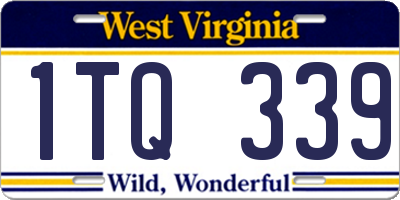 WV license plate 1TQ339