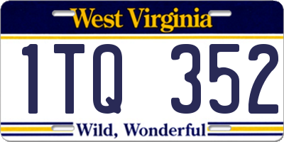 WV license plate 1TQ352