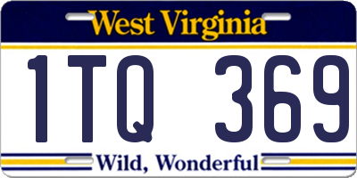 WV license plate 1TQ369